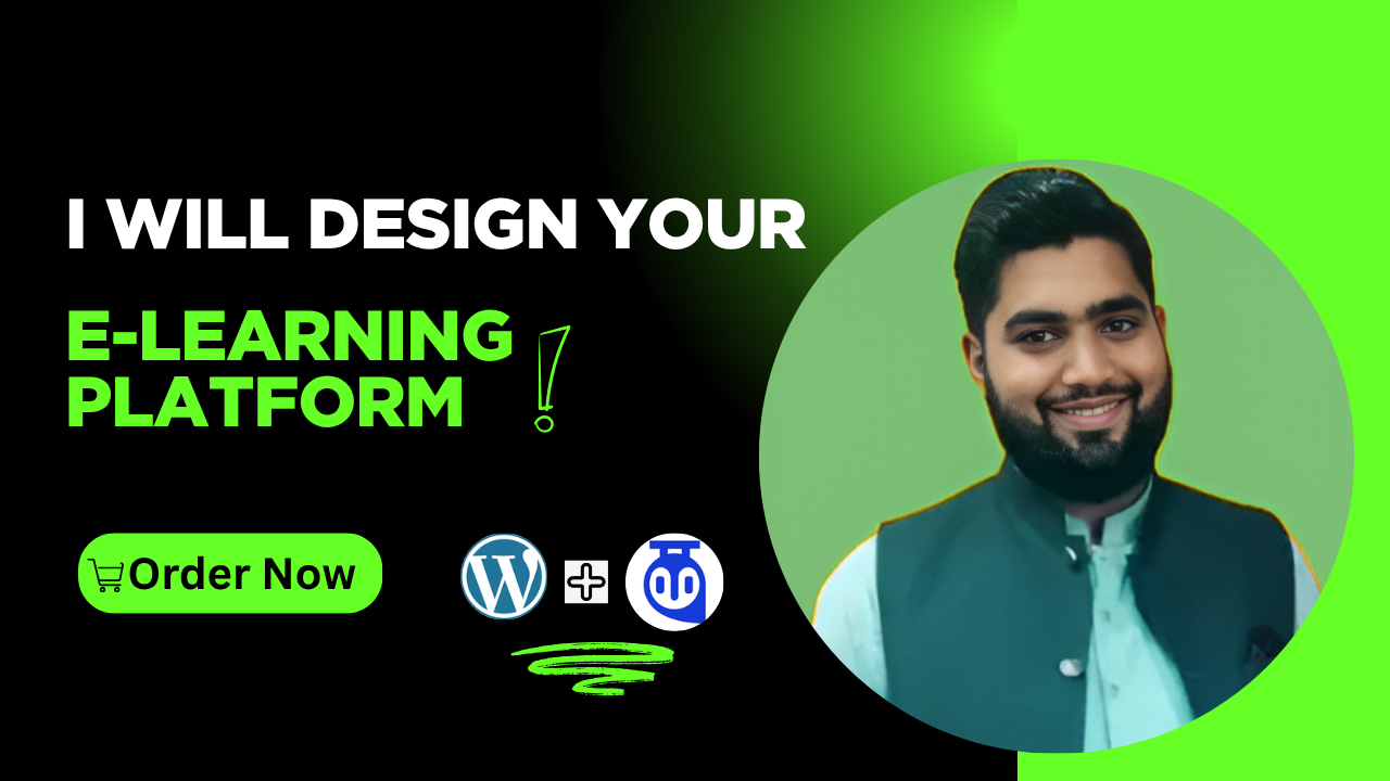 I will design professional wordpress website design with tutor lms pro integration